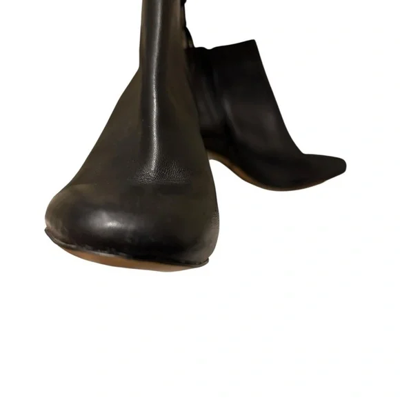 Black TINCTAMATONA CONCENTE Leather Ankle Boots new in the box - Picture 6 of 12